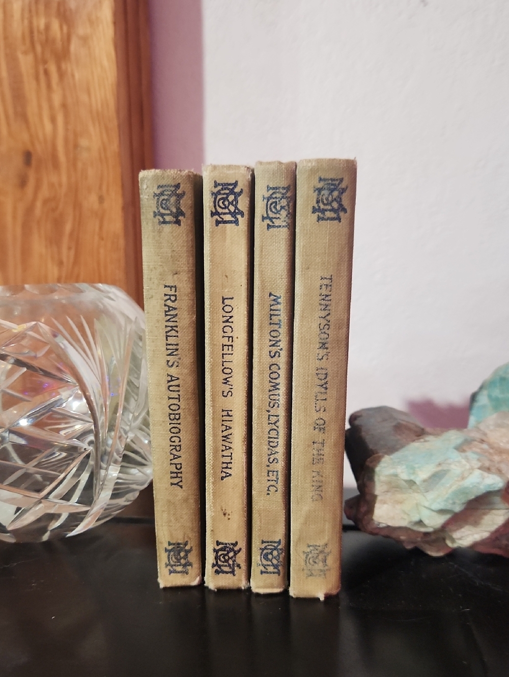 Vintage Autobiography Books Set in Beige - Home Accents